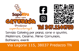Scarica il nostro bigliettino da visita PDF saporita Catering Predazzo Ventura Margherita
